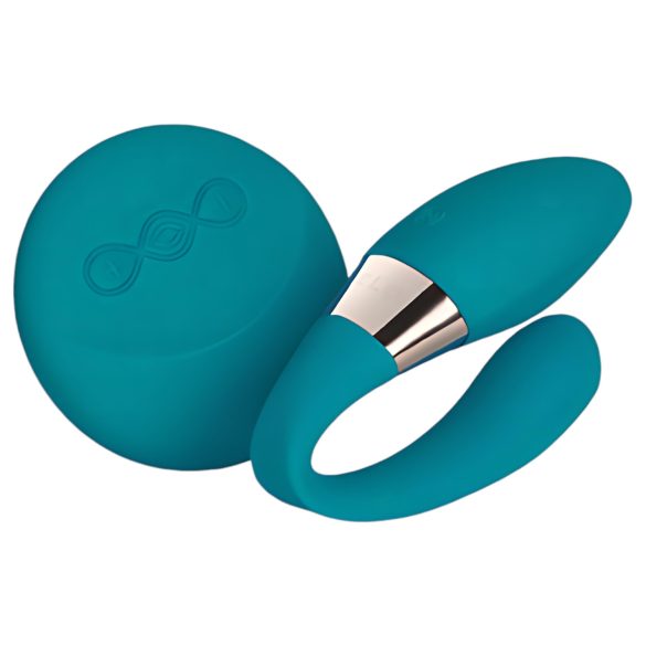 LELO Tiani Duo - parvibrator - fjernbetjent - silikone blå