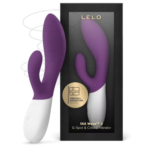 LELO Ina Wave 2 - rabbitvibrator - genopladelig vandtæt - lilla