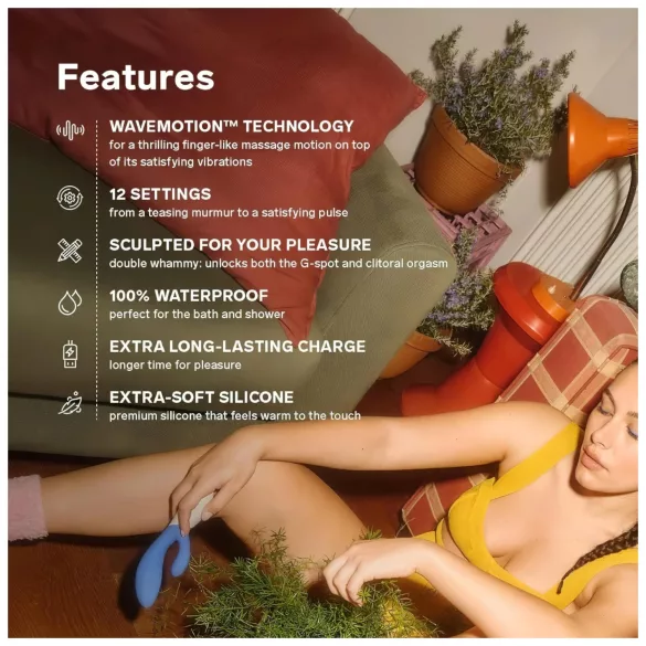 LELO Ina Wave 2 - rabbitvibrator - genopladelig vandtæt - lilla