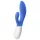 LELO Ina Wave 2 - rabbit vibrator - genopladelig vandtæt - blå