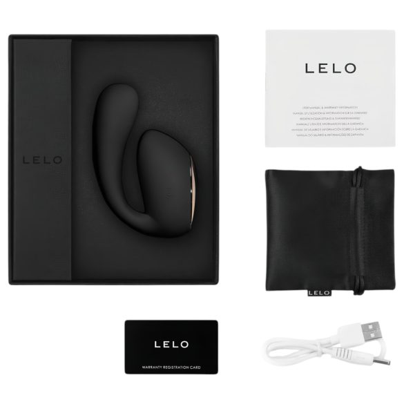 LELO Ida Wave - parvibrator med rotation og vibration - genopladelig - sort