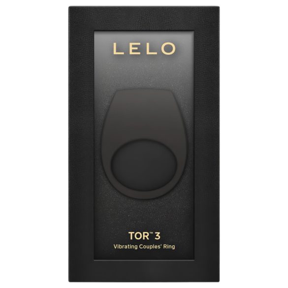 LELO Tor 3 - genopladelig penisring med smart vibration - sort