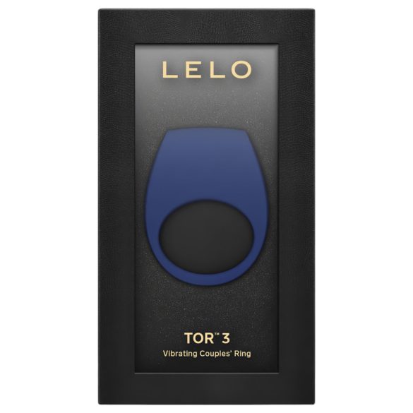 LELO Tor 3 - genopladelig penisring - smart vibration - blå