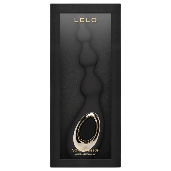 LELO Soraya Beads - analvibrator med vibrator - genopladelig vandtæt - sort