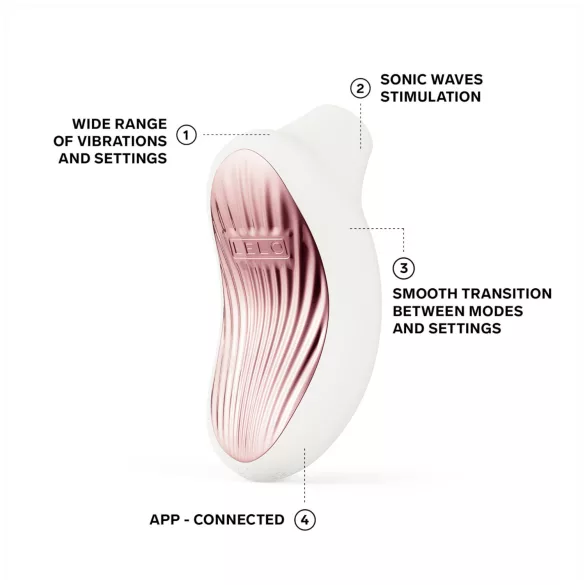 LELO - klitorisvibrator med lydbølger - hvid