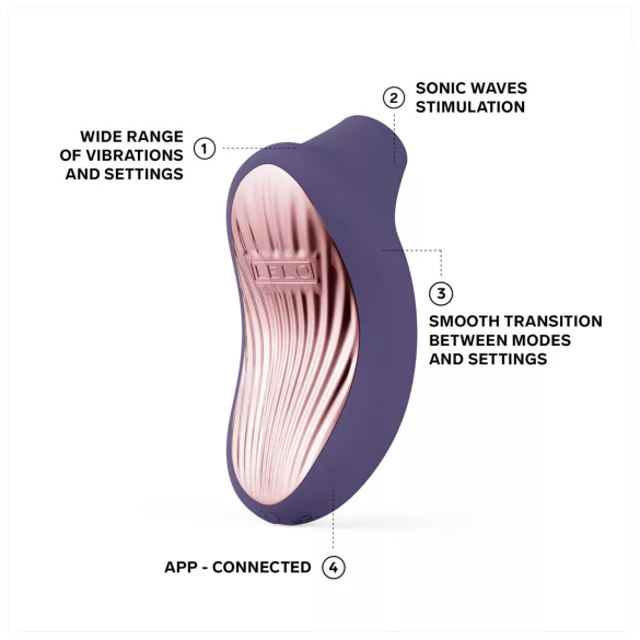 LELO - klitorisvibrator med lydbølger - lilla