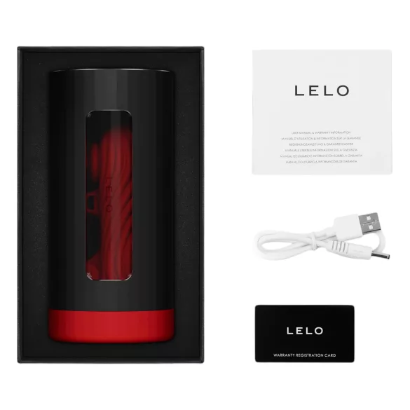 LELO F1s V3 XL - interaktiv masturbator - rød
