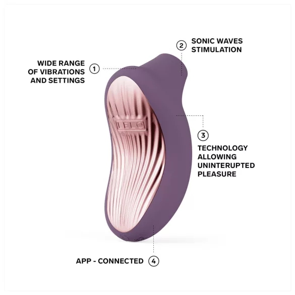 LELO - klitorisvibrator med lydbølger - lilla