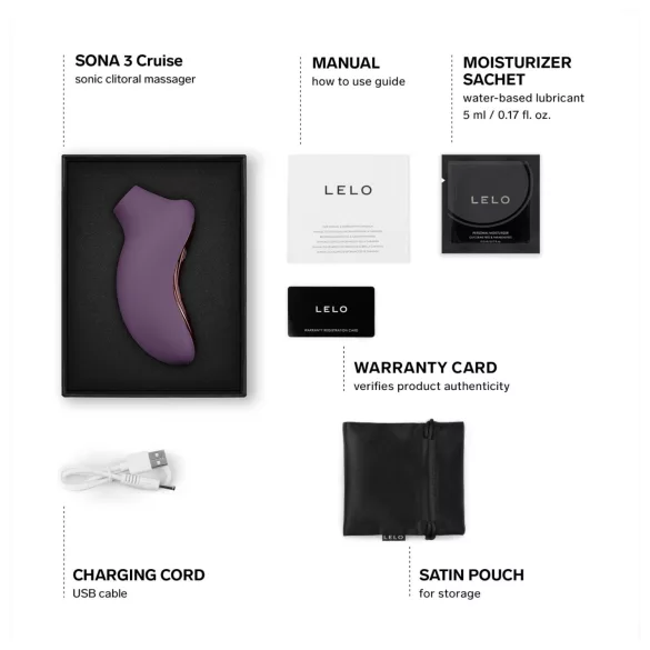 LELO - klitorisvibrator med lydbølger - lilla