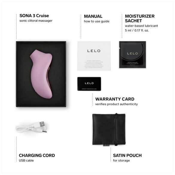 LELO Sona 3 Cruise - lydbølger klitorisvibrator (pink)