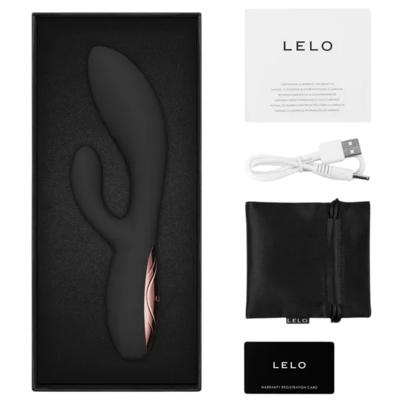 LELO - INA Thrust stødpende kanin-vibrator (sort)
