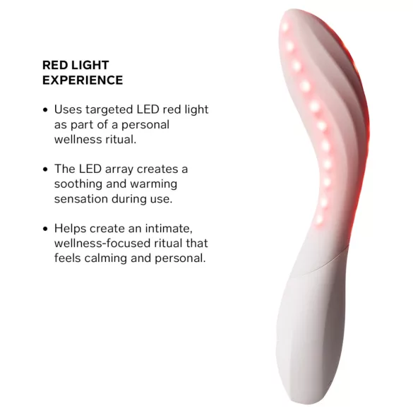 LELO Mona Spectra - smart G-punktsvibrator med LED-lys (hvid)