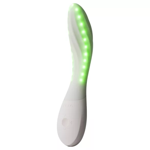 LELO Mona Spectra - smart G-punktsvibrator med LED-lys (hvid)