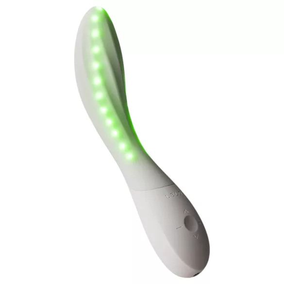 LELO Mona Spectra - smart G-punktsvibrator med LED-lys (hvid)