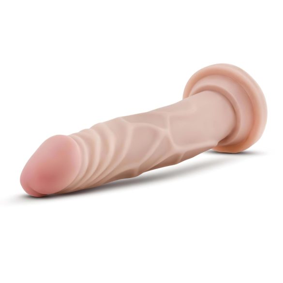 Dr. Skin - realistisk dildo med sugekop - naturfarve 19cm