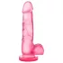 B Yours Sweet N Hard 4 - dildo med testikler - 18 cm - pink