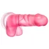 B Yours Sweet N Hard 4 - dildo med testikler - 18 cm - pink