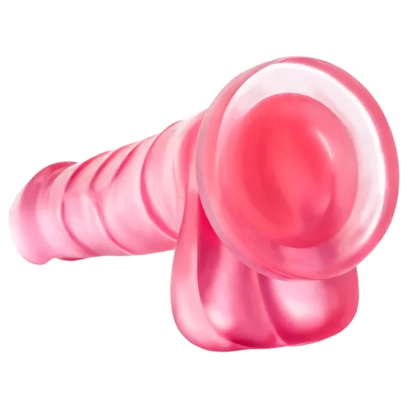 B Yours Sweet N Hard 4 - dildo med testikler - 18 cm - pink