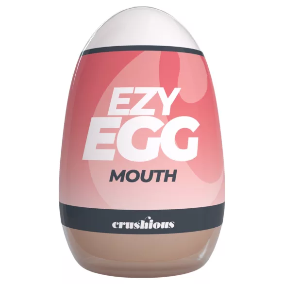 Crushious Ezy Egg Mouth - masturbatoræg (hudfarvet)