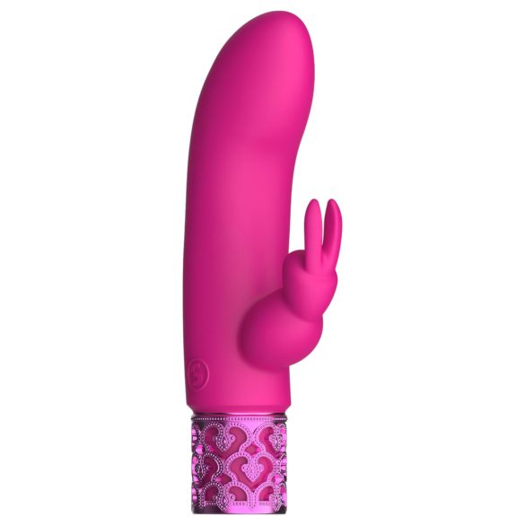Royal Gems Dazzling - genopladelig klitorisvibrator med arm (pink)