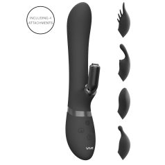 Vive Chou - klitorisvibrator med arm - 4i1 - sort