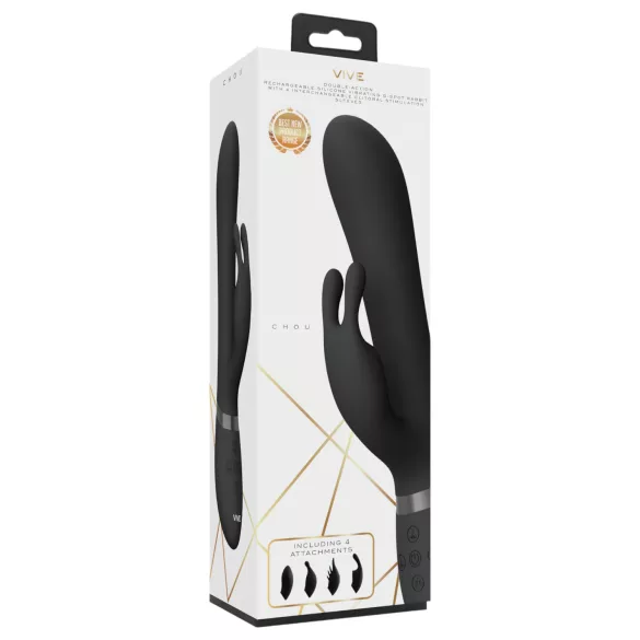 Vive Chou - 4-i-1 klitorisarm-vibrator (sort)