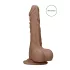 RealRock - dildo med testikler - realistisk - mørk natur - 17cm