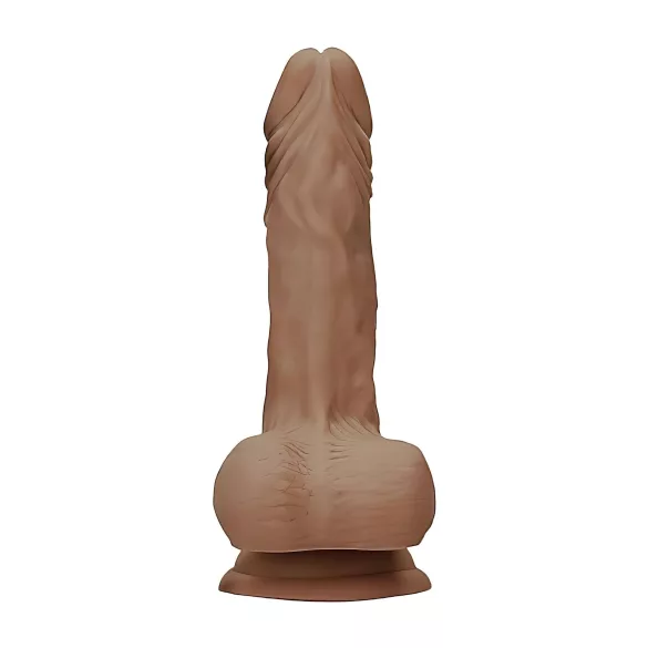 RealRock - dildo med testikler - realistisk - mørk natur - 17cm