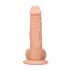 RealRock Dong 8 - livagtig dildo med testikler (20 cm) - natur