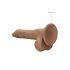 RealRock Dong 8 - naturtro dild med testikler (20 cm) - mørk natur