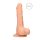 RealRock Dildo 10 - livagtig med testikler (25 cm) - naturfarvet