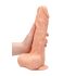 RealRock Dildo 10 - livagtig med testikler (25 cm) - naturfarvet
