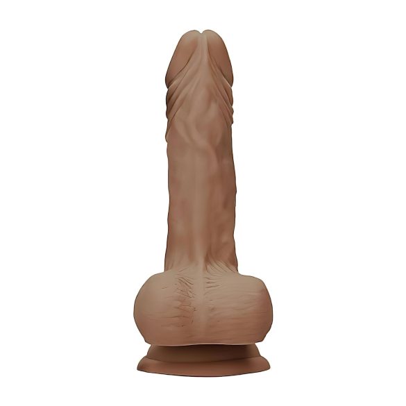 RealRock - dildo med testikler - realistisk - mørk natur - 25cm