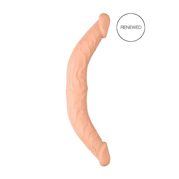 RealRock Double Dong 14 - dobbelt dildo (36 cm) - naturfarvet