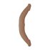 RealRock Double Dong 14 - dobbelt dildo (36 cm) - mørk natur