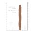 RealRock Double Dong 14 - dobbelt dildo (36 cm) - mørk natur