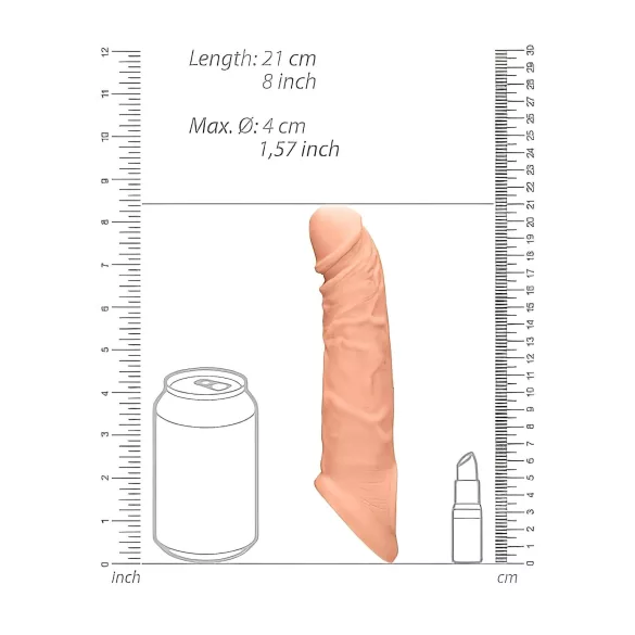 RealRock - penis sleeve - 21cm - natur
