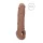 RealRock - penissleeve - 21cm - mørk natur