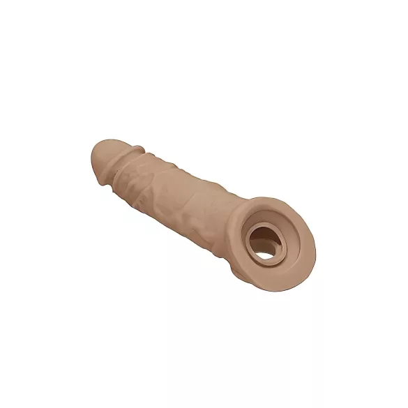 RealRock - penissleeve - 21cm - mørk natur