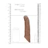 RealRock - penissleeve - 21cm - mørk natur