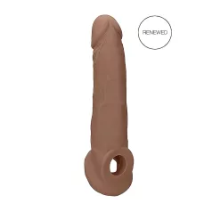 RealRock - penis sleeve - 21,5cm - mørk natur