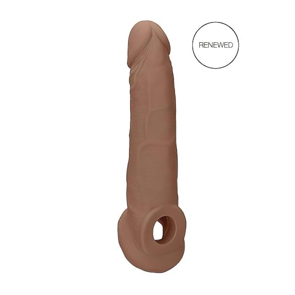 RealRock - penis sleeve - 21,5cm - mørk natur