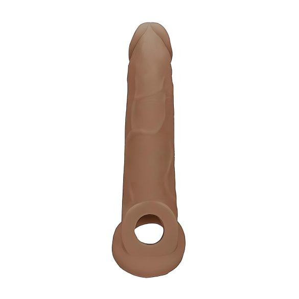 RealRock - penis sleeve - 21,5cm - mørk natur