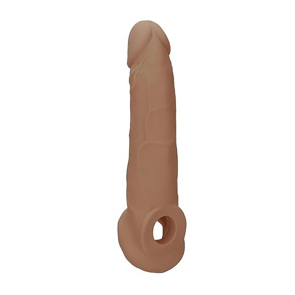 RealRock - penis sleeve - 21,5cm - mørk natur