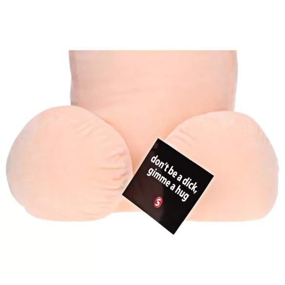 Kæledyrs penispude - plys - 60cm - natur