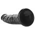 RealRock - realistisk dildo - slankt design - 15,5cm sort