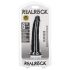 RealRock Slim realistisk dildo - 15,5 cm (sort)