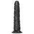 RealRock - realistisk dildo - slankt design - 15,5cm sort