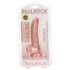RealRock - realistisk dildo med sugekop - 15,5cm - natur