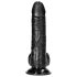 RealRock - realistisk dildo med sugekop - sort 15,5cm